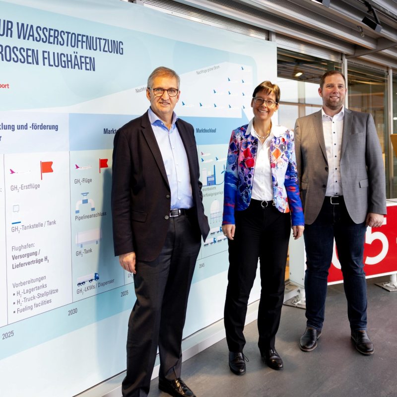 Pressekonferenz von DLR und Flughafen Hamburg zur Wasserstoff-Roadmap