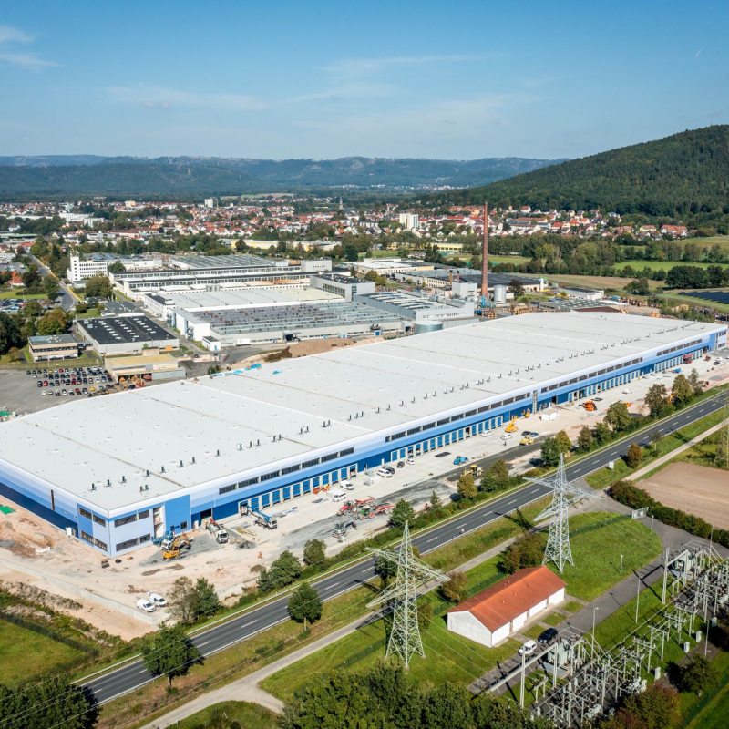 Neues Logistikzentrum von DSV und dm bei Neustadt